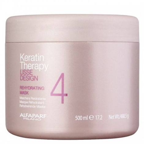 Alfaparf Lisse Design Keratin Therapy Rehydrating Mask, Maska Nawilżająca 500ml