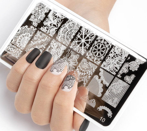 Neonail Stamping Gel Black Żel do Zdobień Czarny 4ml 8593