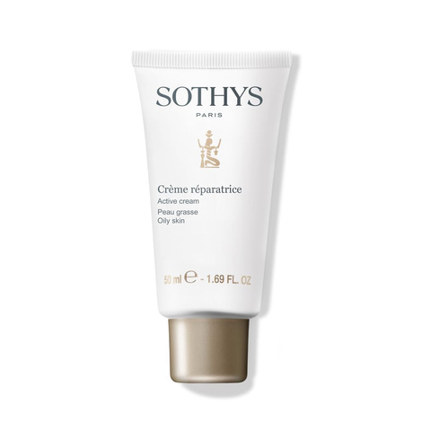 Sothys Active Cream, Regenerujący i Nawilżający Krem do Twarzy z Ekstrakt z Lukrecji, 150ml