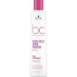 Schwarzkopf Bc Color Freeze Silver Shampoo pH 4.5 Szampon Chłodne Odcienie 250ml