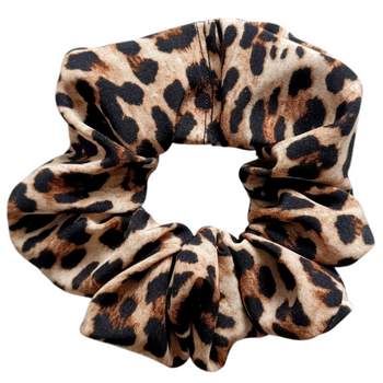 Glamour Scrunchie Ręcznie Wykonana Gumka do Włosów, Panterka M