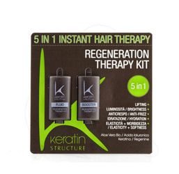 Keratin Structure KERATIN KIT 5in1 Dwuskładnikowa Intensywna Kuracja Regenerująca Włosy, 10ml + 10ml
