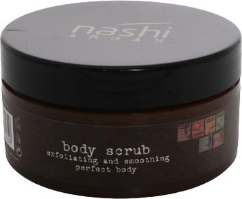 Nashi Argan Body Scrub, Nawilżający Arganowy Peeling do Ciała, Wygładza i Oczyszcza Skórę, 250g