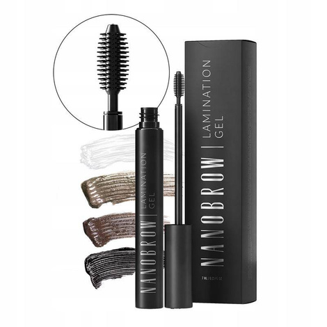 Nanobrow Eyebrow Lamination Gel Żel do Brwi Brazowy 7ml