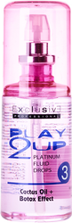 Exclusive Play2Up Platinium Fluid Drops 3 Fluid Restrukturyzujący do Włosów, Zniszczonych Zabiegami Cheminicznymi 80ml