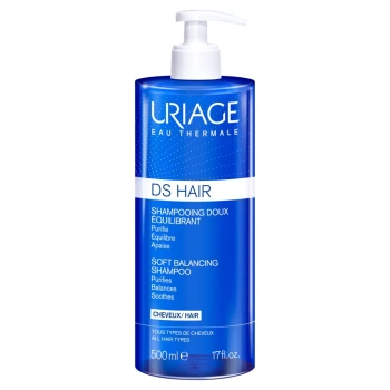 Uriage Ds Hair Soft Balancing Shampoo, Delikatny Szampon Regulujący Wydzielanie Sebum, 500ml