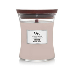 Woodwick Rosewood Świeca Zapachowa z Drewnianym Knotem, 275g