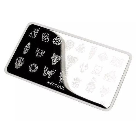 Neonail Plate for Stamps nr 02 Blaszka do Stempli 8784