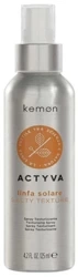 Kemon Actyva Linfa Solare Salty Texture Spray, Teksturujący z Solą Morską z Filtrem UV na Słońce, 125ml