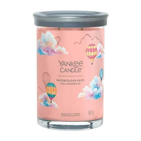 Yankee Candle Signature Large Tumbler Watercolour, Duża Świeca Sojowa z Dwoma Knotami, 567g