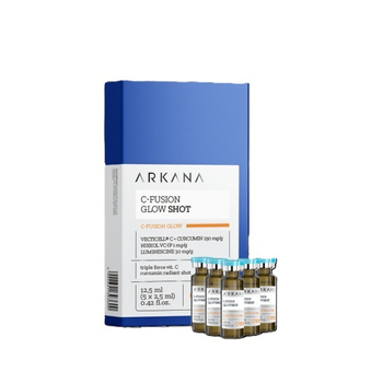Arkana C-Fusion Glow Shot - Rozświetlające Serum z Uderzeniową Dawką Witaminy C 5x2,5ml