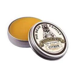 Mr Bear Family Moustache Wax Citrus, Wosk do Wąsów i Brody, 30ml