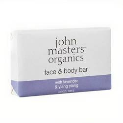 John Masters Organics Lavender Rose Geranium & Ylang Ylang Soap, Nawilżające Mydełko do Ciała i Twarzy128g