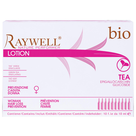 Raywell Lotion Tea Hair Loss Prevention for Women, Kuracja Zapobiegający Wypadaniu Włosów dla Kobiet, 10x10ml