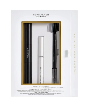 Revitalash Lash Triple Threat, Zestaw Odżywka do Rzęs RevitaLash Advanced 3,5ml, Double-Ended Volume 11ml, Stylizator Rzęs i Brwi