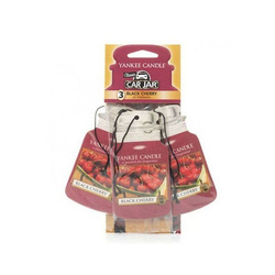 Yankee Candle Car Jar Black Cherry Dojrzała Czereśnia Zawieszka do Samochodu, 3 szt.