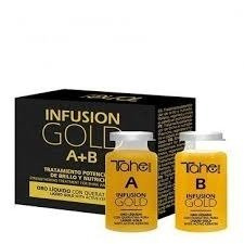 Tahe Infusion Gold A+B Kuracja z Olejem Arganowym i Aktywną Keratyną Włosy B. Zniszczone 2x10ml