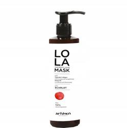Artego Lola Color Mask - Maska odświeżająca kolor do włosów farbowanych i naturalnych, Scarlet, 200ml