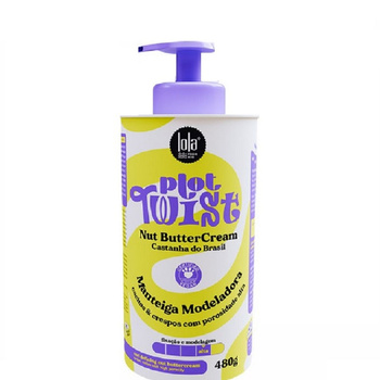 Lola Cosmetics Plot Twist Nut Butter Curl Styling Cream, Odżywczy Krem do Włosów Kręconych, 480g