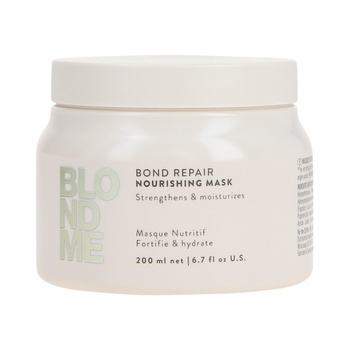 Schwarzkopf BlondMe Bond Repair Nourishing, Wzmacniająca Maska do Włosów Suchych i Zniszczonych 200ml