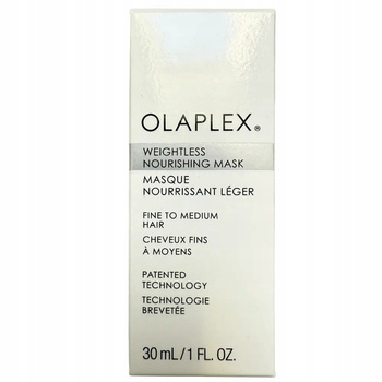 Olaplex Weightless Nourishing Mask, Lekka i Odżywiająca Maska do Włosów, Objętość i Nawilżenie, 30ml