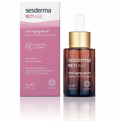 Sesderma RETI-AGE ANTI-AGING SERUM, Przeciwstarzeniowe Serum do Twarzy z Retinolem i z Kwasem Hialuronowym, 30ml