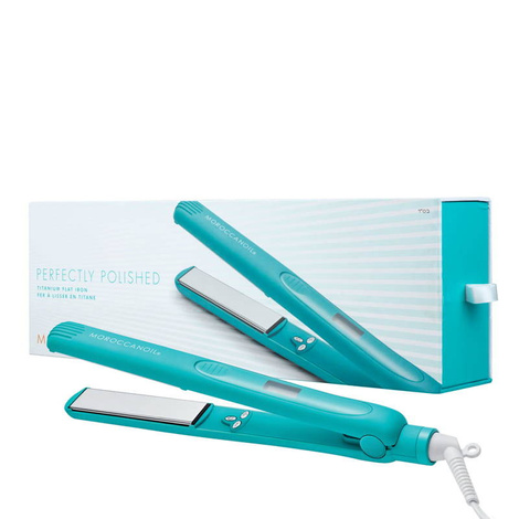 Moroccanoil Perfectly Polished Titanium Flat Iron, Tytanowa prostownica do 232°C