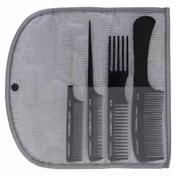 Olivia Garden Carbon++Ion Zestaw 4 Grzebieni ST1, ST2, ST3,ST4
