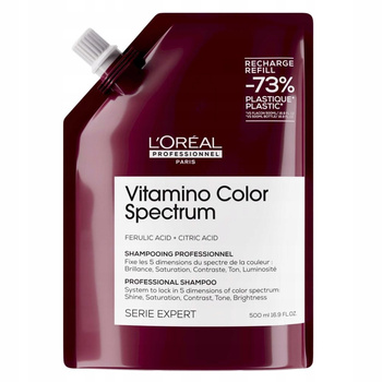 L'Oreal Vitamino Color Spectrum, Szampon do Włosów Farbowanych REFILL 500ml