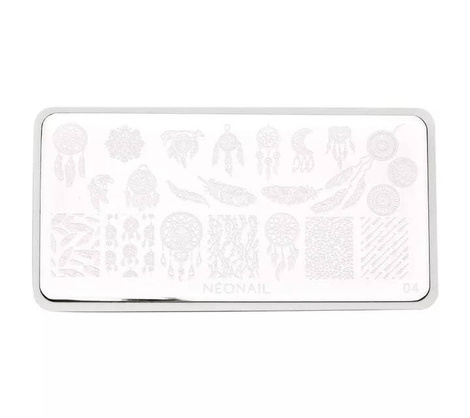 Neonail Plate for Stamps nr 4 Blaszka do Stempli 8786