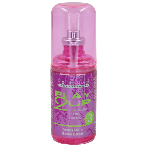 Exclusive Play2Up Platinium Fluid Drops 3 Fluid Restrukturyzujący do Włosów, Zniszczonych Zabiegami Cheminicznymi 80ml