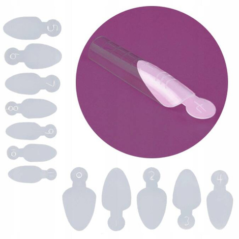 Nails Company Formy Silikinowe Do Dual Form Almond, 10szt.