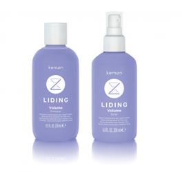 Kemon Liding Volume Zestaw Prezentowy Szampon, Spray na Objętość do Włosów Cienkich 250ml 200ml