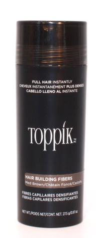 Toppik Hair Building Fibers Medium Brown Mikrowłókna Puder Zagęszczający Włosy Średni Brąz 27.5g
