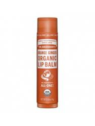Dr. Bronner's Organic Lip Balm Orange Ginger, Organiczny Balsam Do Ust, 4g