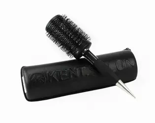Kent.Salon Nylon Ceramic Round Brush KS10, Ceramiczna Szczotka z Nylonowym Włosiem, 75mm