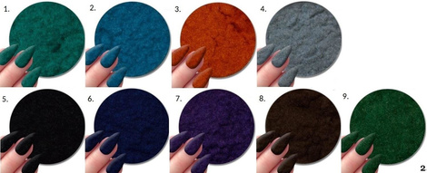 Floak Nails Puder Nadający Efekt Zamszu. Pomarańczowy 3g