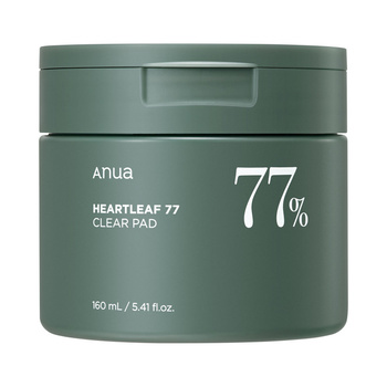 ANUA HEARTLEAF 77% TONER PAD Tonizujące Płatki do Twarzy Redukujące Nadmiar Sebum 70 szt.160ml