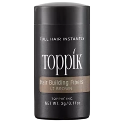 Toppik Hair Building Fibers Light Brown Mikrowłókna Puder Zagęszczający Włosy Jasny Brąz 3g