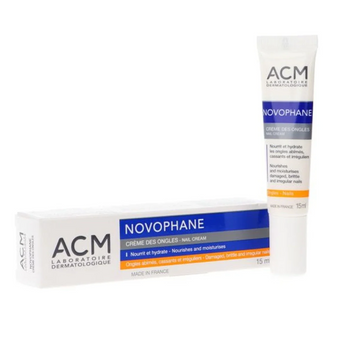 ACM Laboratories Novophane Nail Cream, Regenerujący i Nawilżający Krem do Łamliwych Paznokci, 15ml