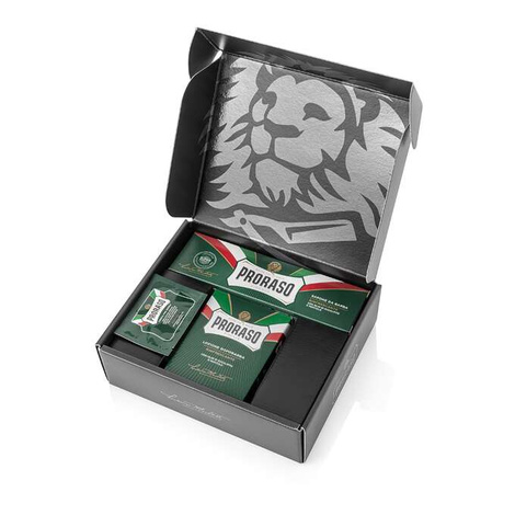Proraso Classic Shaving Duo Pack Refreshing Zestaw Prezentowy Do Golenia Lotion Po Goleniu + Krem Do Golenia 150ml, 100ml