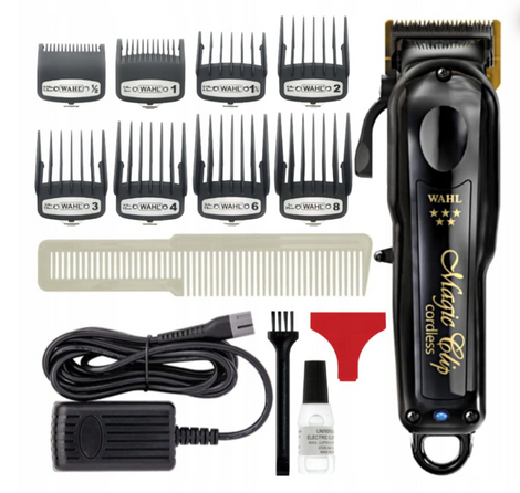 Wahl Professional Magic Clip 5 Star Black Cordless, Profesjonalna Maszynka Fryzjerska Idealna do Cieniowania, Bezprzewodowa
