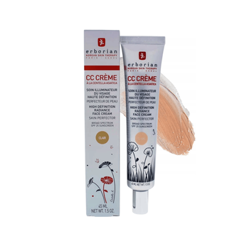 Erborian CC Creme A La Centella Asiatica SPF 25 Clair, Neutralny Korygujący Krem Koloryzujący z Wąkrotką Azjatycką w Odcieniu Jasnego Beżu 45ml