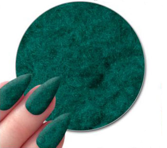 Floak Nails Puder Nadający Efekt Zamszu 1g - 9. Zielony