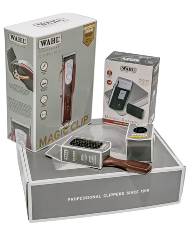 Wahl Professional Zestaw Magic Clip Cordless, Mobile Shaver, Szczotka Fade, Kartacz