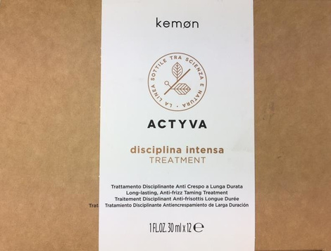 Kemon Actyva Disciplina Intensa Treatment Kuracja dla Niezdyscyplinowanych Włosów 12x30ml