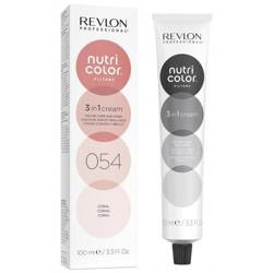 Revlon Nutri Color Creme - Maska koloryzująca do włosów farbowanych, 100ml - koral - 054