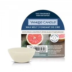 Yankee Candle Wax Melt White Spruce & Grapefruit, Wosk Zapachowy, 22g