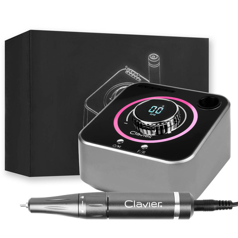 Clavier Frezarka do Paznokci z Lcd 40000 Obrotów 80W + 6 Frezów, FX1080, Szara