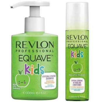 Revlon Equave Kids 2In1 Shampoo + Detangling Conditioner Zestaw Szamponu z Odżywką do Rozczesywania 300ml, 200ml